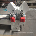 Sierra de inglete de doble cabeza para cortar el perfil de PVC de la ventana de aluminio